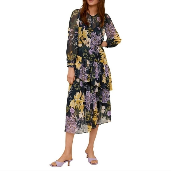 MANGO floral dress - Picture 3 of 12